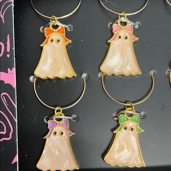 The Bar Shop | Ghost Wine Charms Set of 6 - Picture 3 of 6